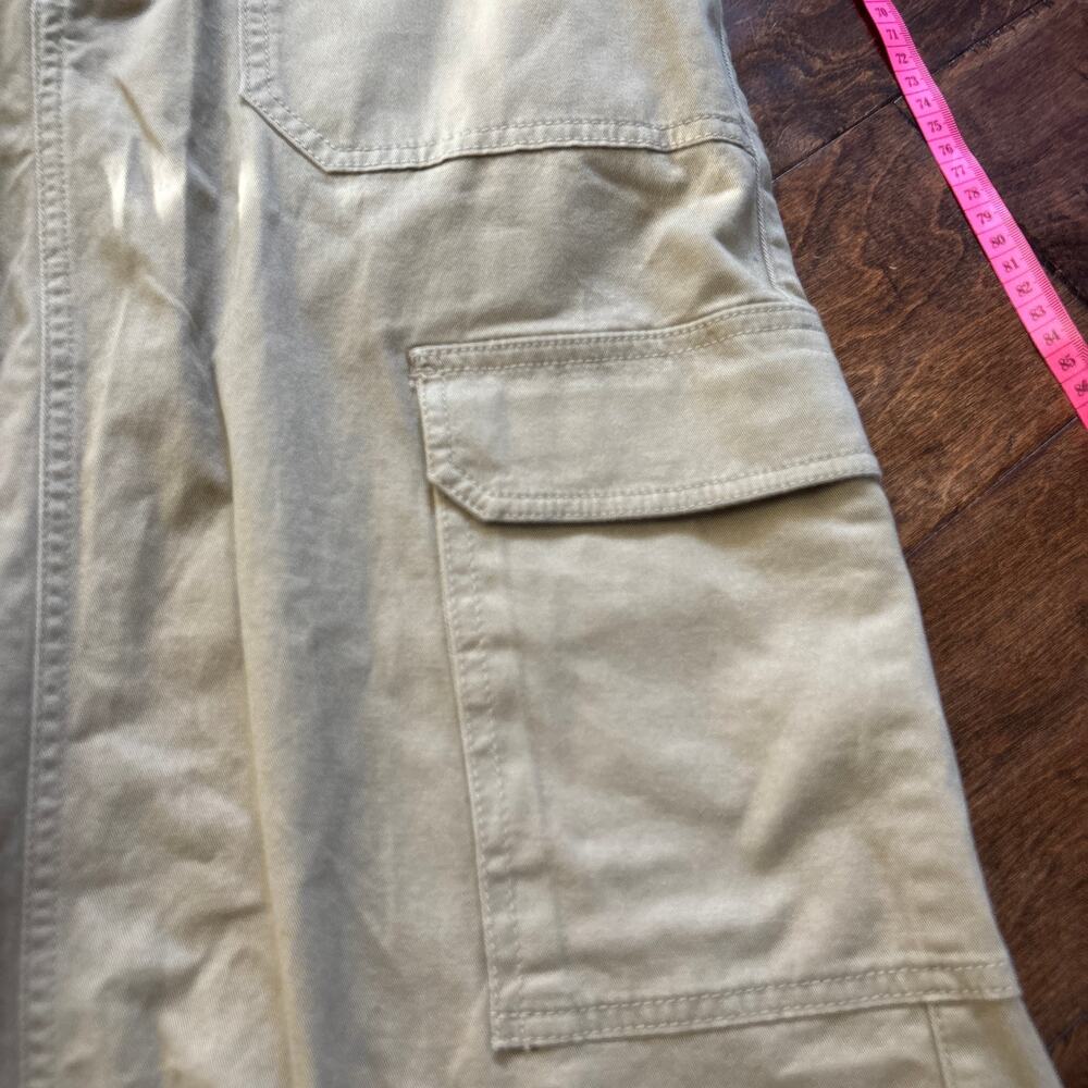 NWT Universal Thread High Rise Cargo Midi Skirt Tan Khaki y2k Women's Size US 8 - Picture 6 of 9